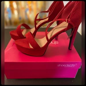 Red Shoe Dazzle Heels